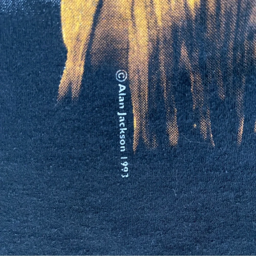 Vintage 1993 Alan Jackson A Lot About Livin’ Country Tour T Shirt Large - Picture 6 of 9